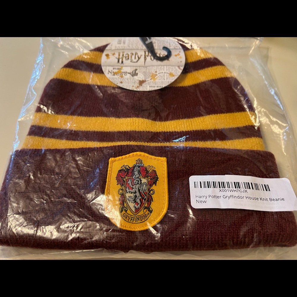 Harry Potter Gryffindor house knit beanie